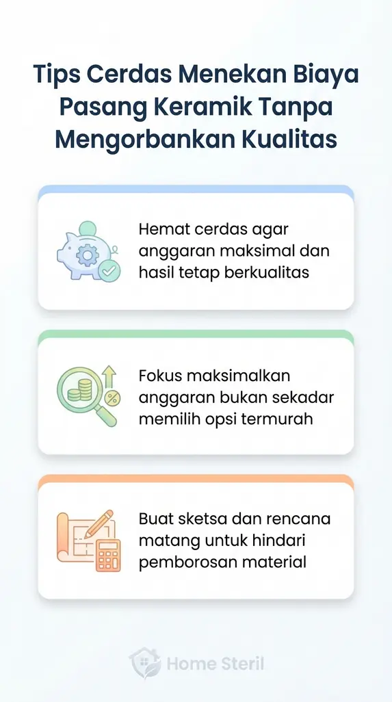 Tips Cerdas Menekan Biaya Pasang Keramik Tanpa Mengorbankan Kualitas