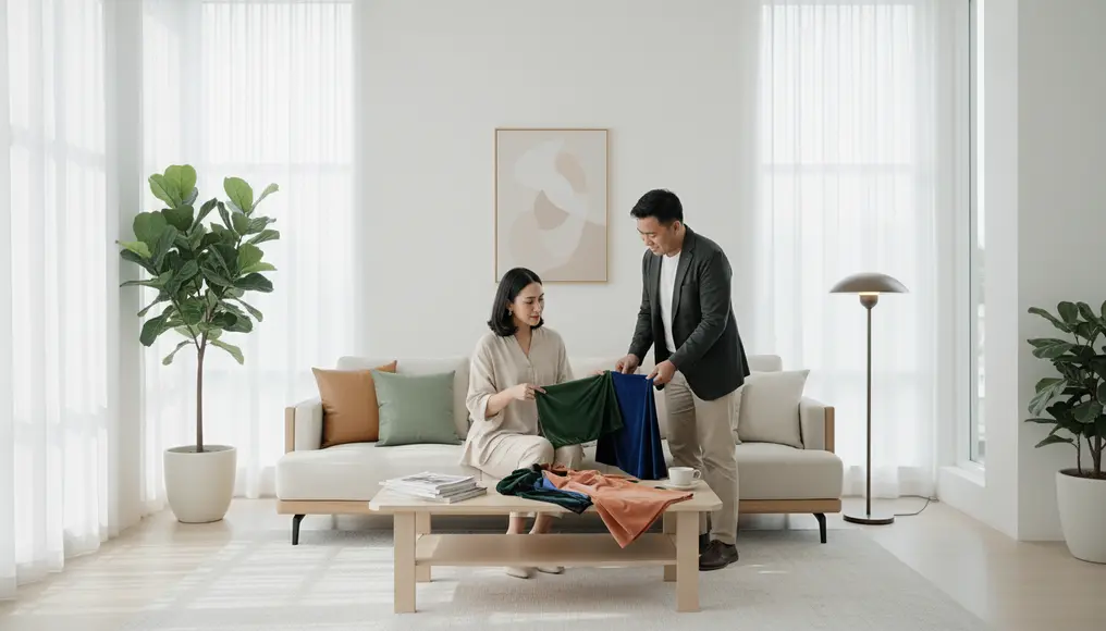 Tren Ganti Warna Sofa Beludru (Velvet) untuk Hunian Estetik Bandung