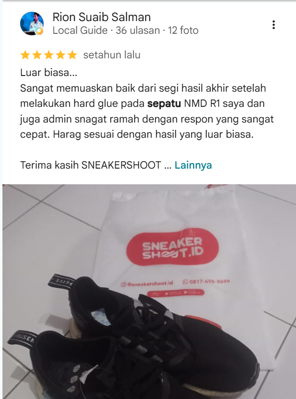 Rating Ulasan Pelanggan Sneakershoot