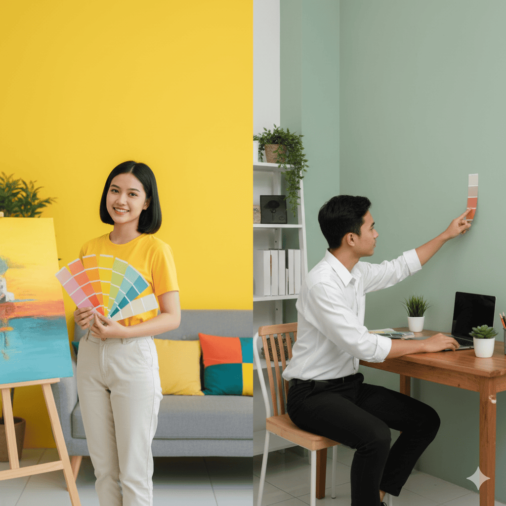 Pilih Warna yang Tepat Sesuai Kepribadian dan Fungsi Ruangan