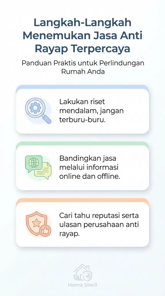 Langkah-Langkah Menemukan Jasa Anti Rayap Terpercaya