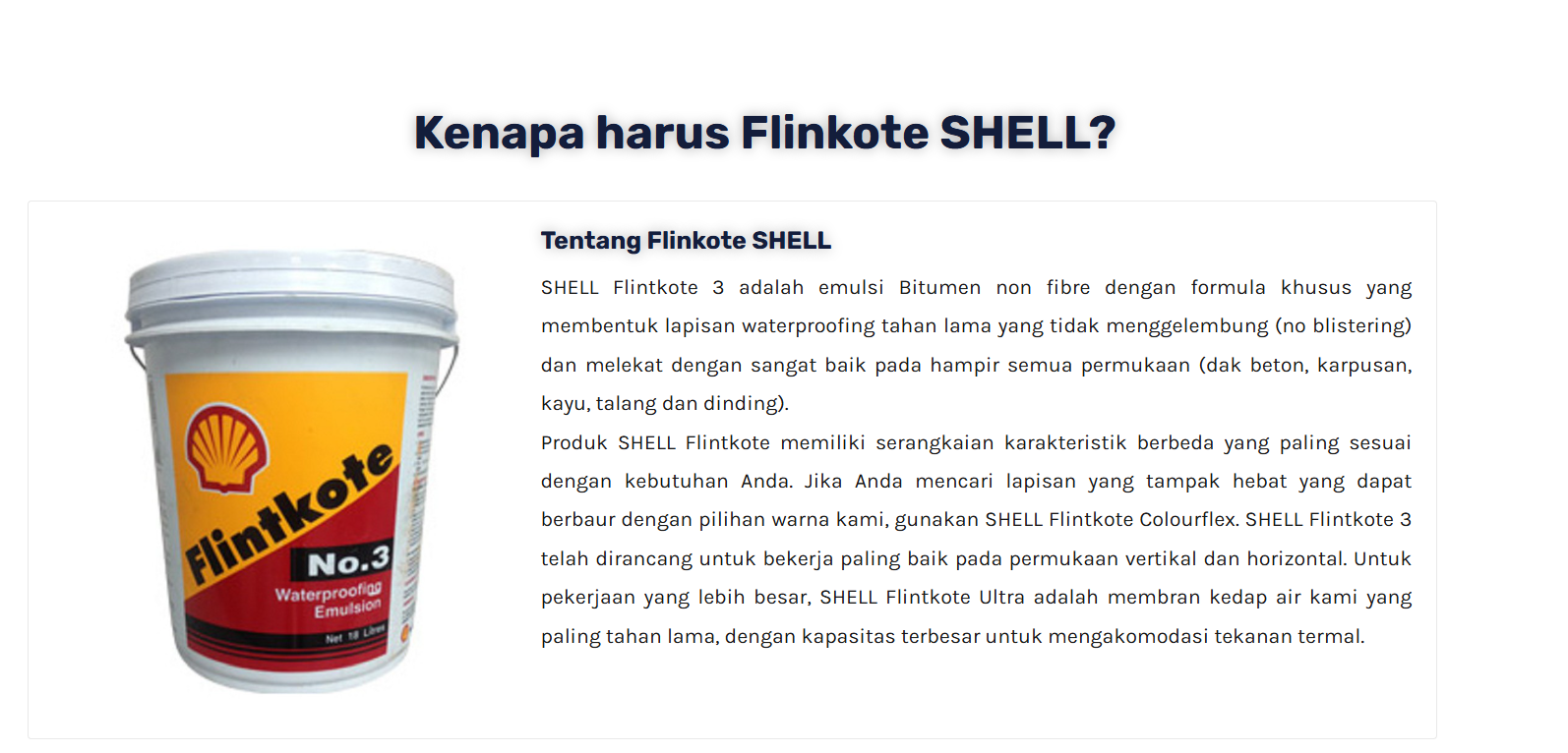 Aspal Shell Flintkote