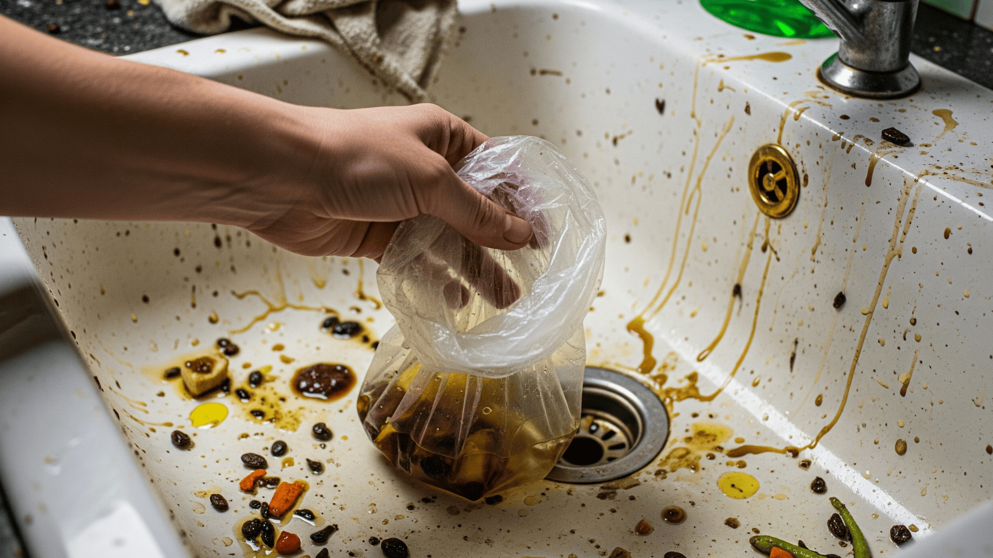 Mengatasi Wastafel Dapur yang Penuh Sisa Makanan dan Minyak