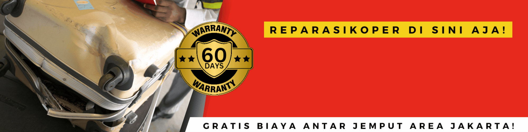 Reparasi Koper Garansi 60 hari di Sneakershoot.id
