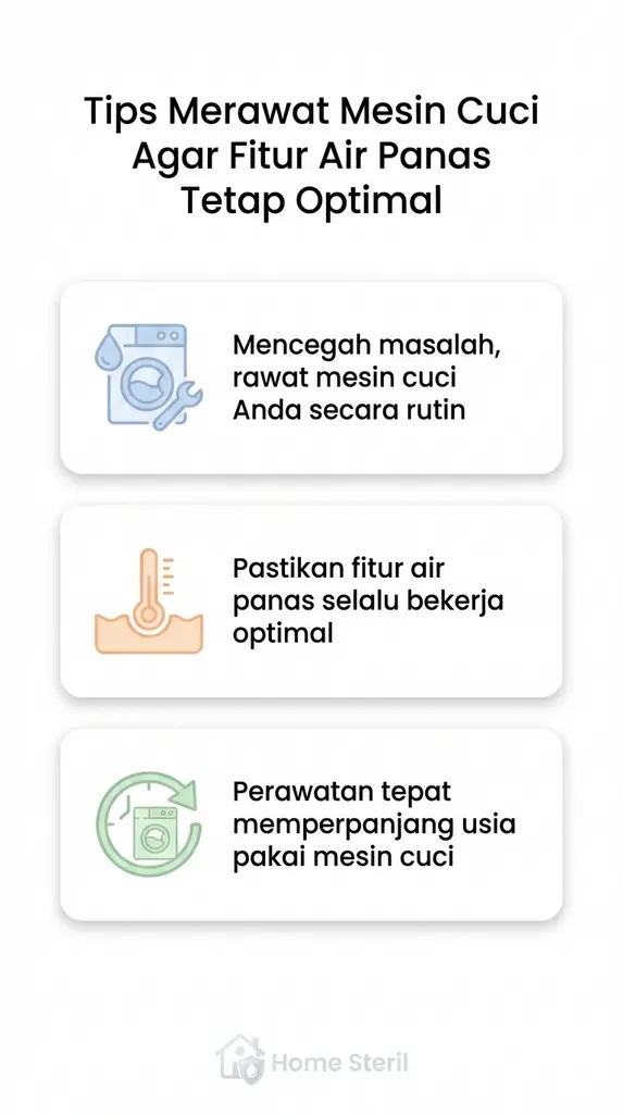 Tips Merawat Mesin Cuci Agar Fitur Air Panas Tetap Optimal