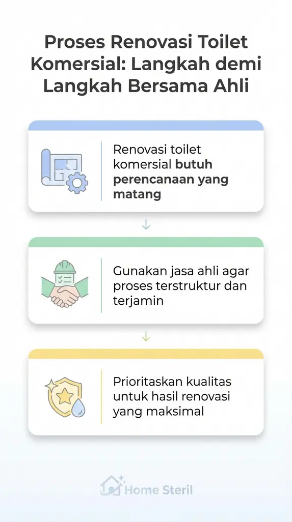 Proses Renovasi Toilet Komersial: Langkah demi Langkah Bersama Ahli