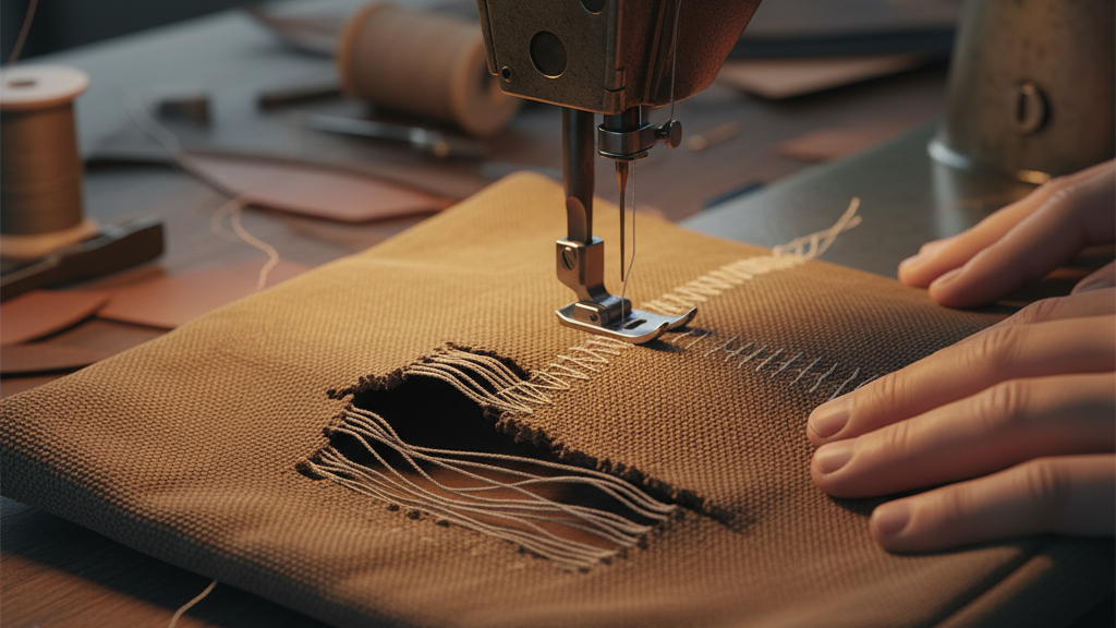  Perkuat Jahitan dengan Mesin Jahit atau Tusuk Balik Ganda