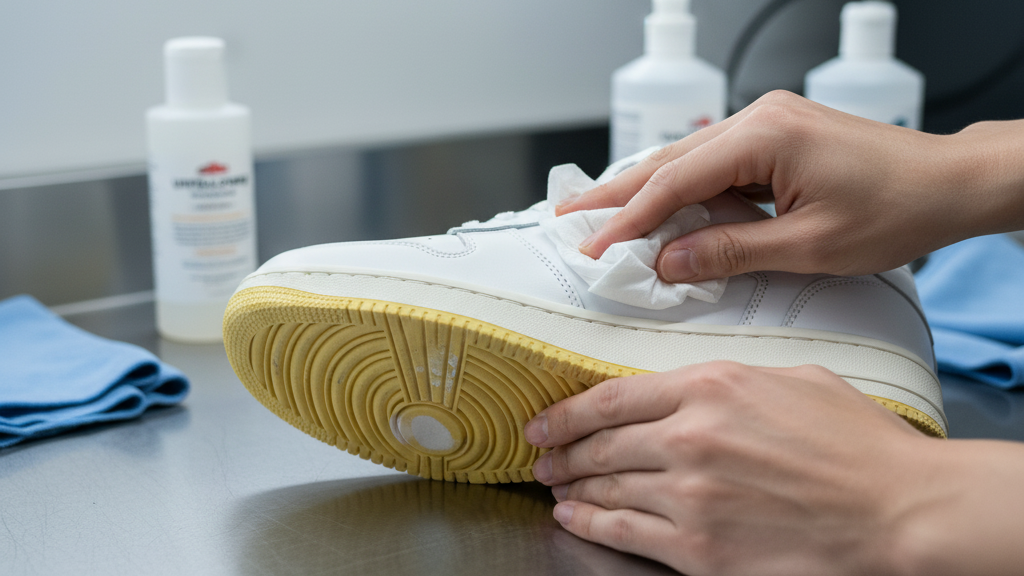 Bilas dan Bersihkan Sisa Sabun dari Sepatu Nike