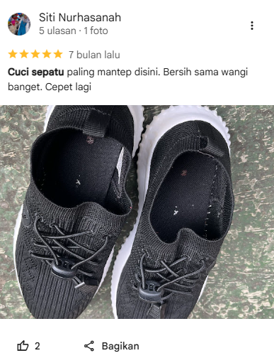 Testimoni Pelanggan Laundry Sepatu di Sneakershoot 