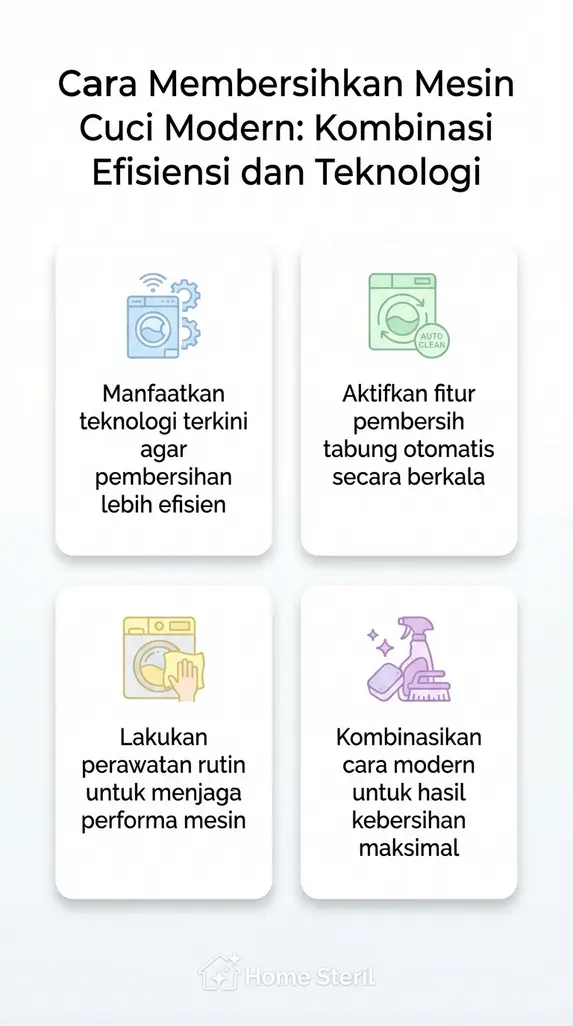 Cara Membersihkan Mesin Cuci Modern: Kombinasi Efisiensi dan Teknologi