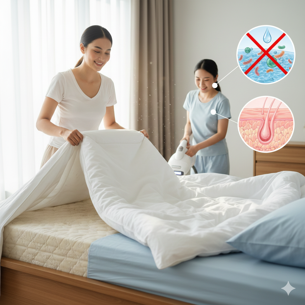 Pentingnya Membersihkan Kasur untuk Kesehatan Kulit