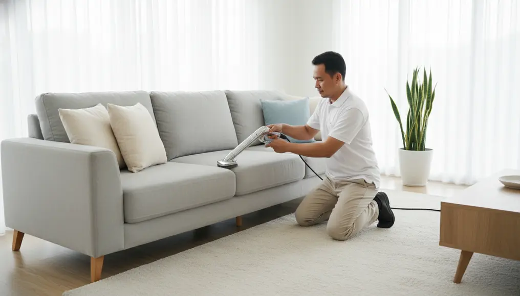 Jasa Cuci Sofa Jakarta Selatan Premium: Perawatan Khusus Material Fabric & Kulit Mewah