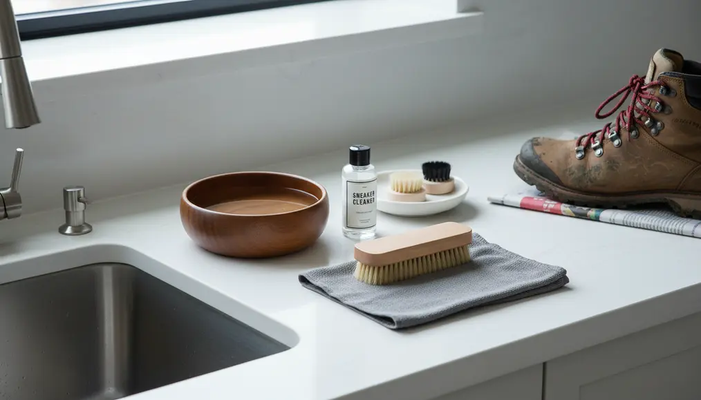 Persiapan Awal Sebelum Mencuci Sepatu Gunung