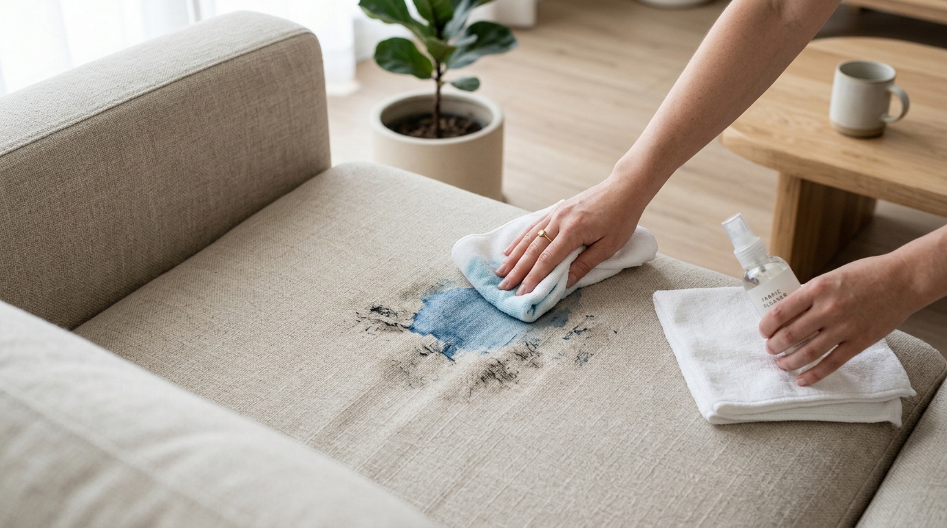 Cara Membersihkan Sofa dari Noda Cat Berbasis Air