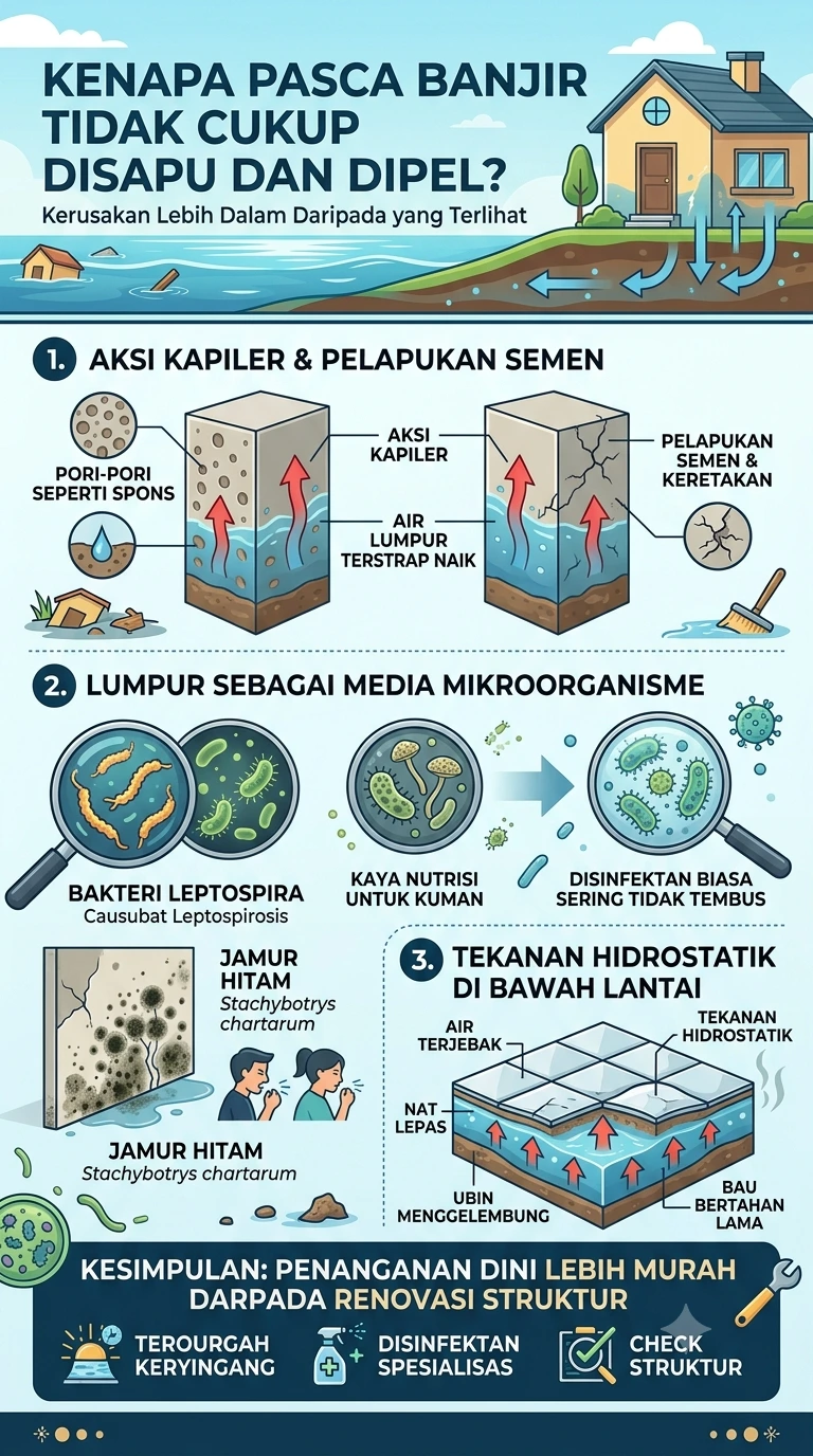 Kenapa Pasca Banjir Tidak Cukup Disapu dan Dipel