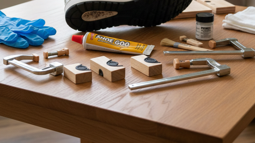 Alat dan Bahan untuk Memperbaiki Sol Sepatu Lepas