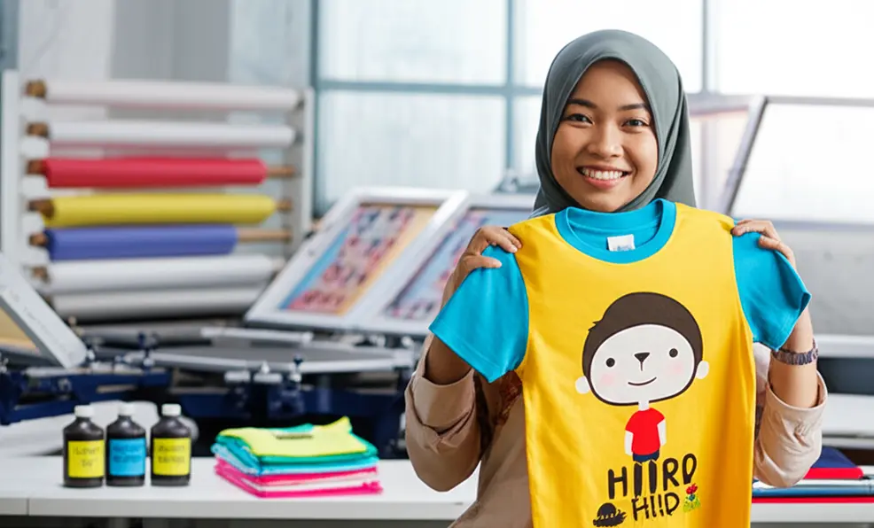 Rahasia Sablon Kaos Anak Tahan Lama & Aman: Pilih Tinta Non-Toxic dan Anti-Luntur untuk Bisnismu!