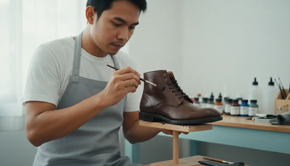 Proses Repaint Sepatu Boots: Solusi Tepat untuk Tampilan Baru