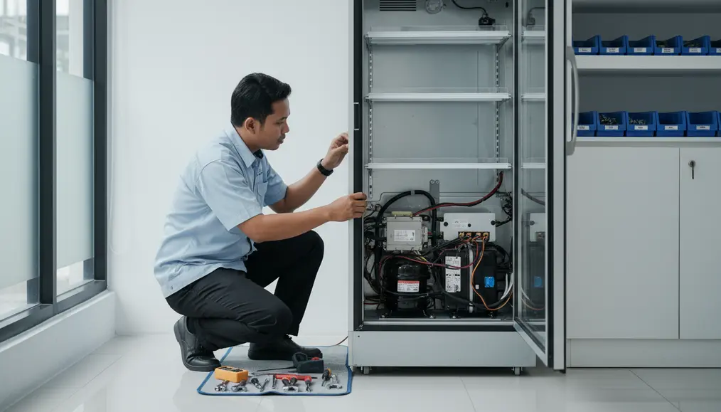 Pentingnya Memilih Teknisi Profesional untuk Service Showcase Polytron dan Sharp Display Cooler Anda