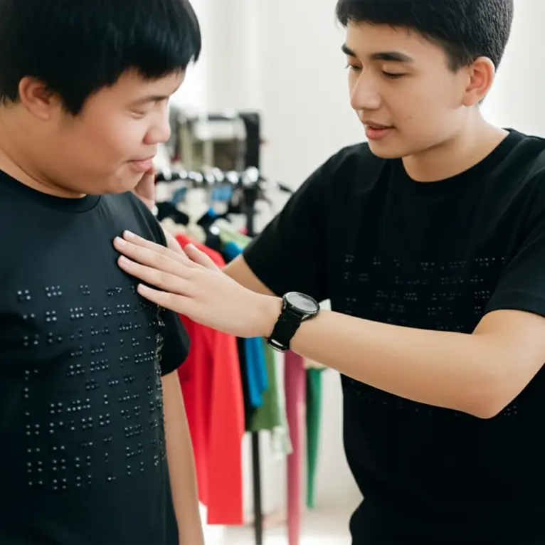 Integrasi Teknologi Teks Braille pada Baju Satuan Custom: Peluang Fashion Inklusif