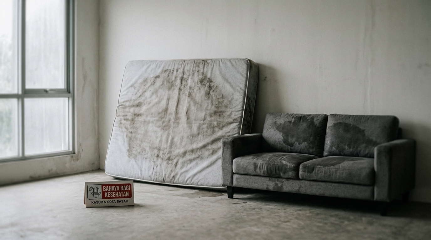 Mengapa kasur dan sofa basah berbahaya bagi kesehatan?