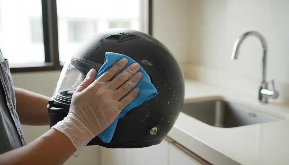 Langkah-Langkah Cuci Helm Carbon agar Tidak Kusam