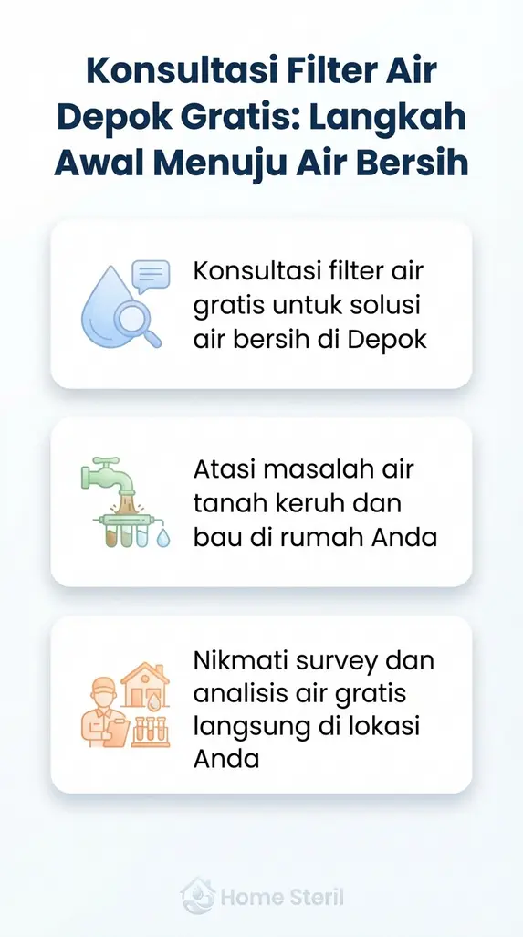 Konsultasi Filter Air Depok Gratis: Langkah Awal Menuju Air Bersih