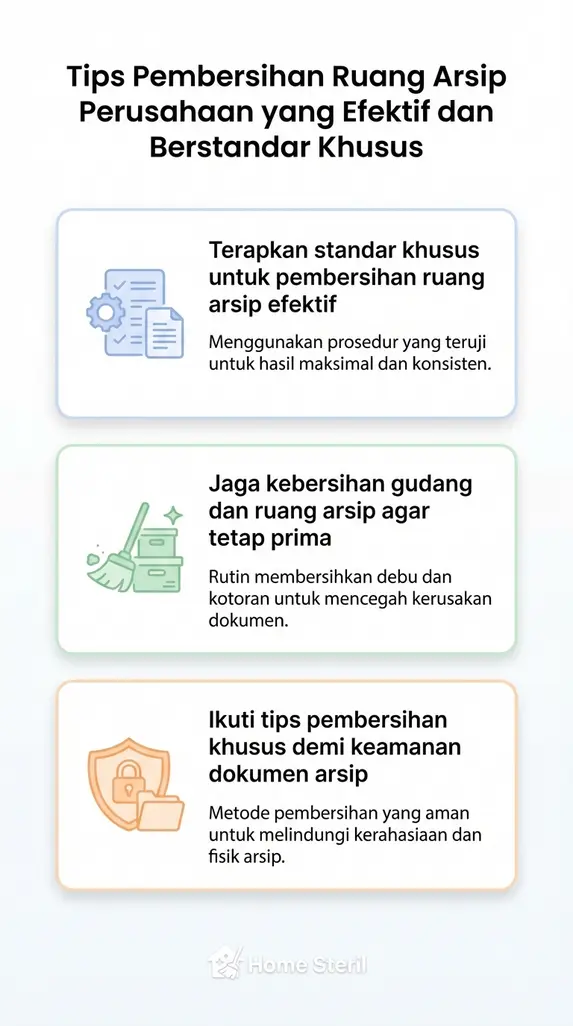 Tips Pembersihan Ruang Arsip Perusahaan yang Efektif dan Berstandar Khusus