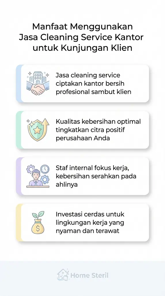 Manfaat Menggunakan Jasa Cleaning Service Kantor untuk Kunjungan Klien