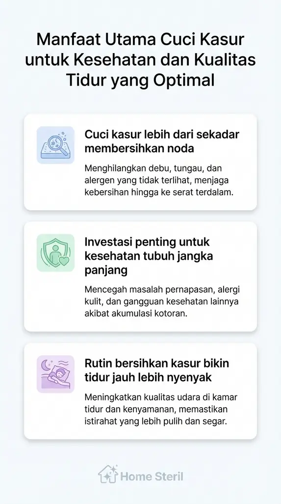 Manfaat Utama Cuci Kasur untuk Kesehatan dan Kualitas Tidur yang Optimal