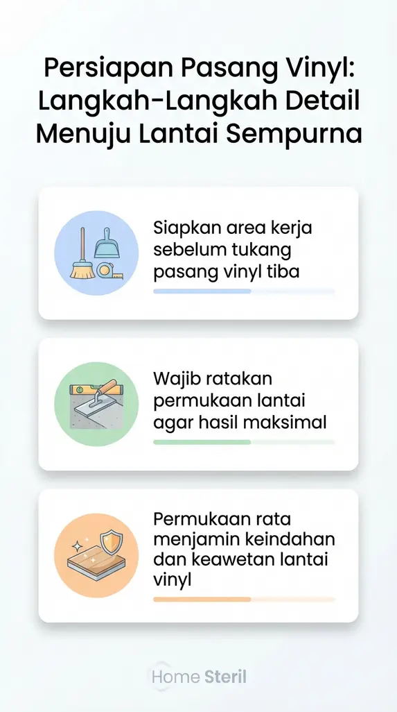 Persiapan Pasang Vinyl: Langkah-Langkah Detail Menuju Lantai Sempurna