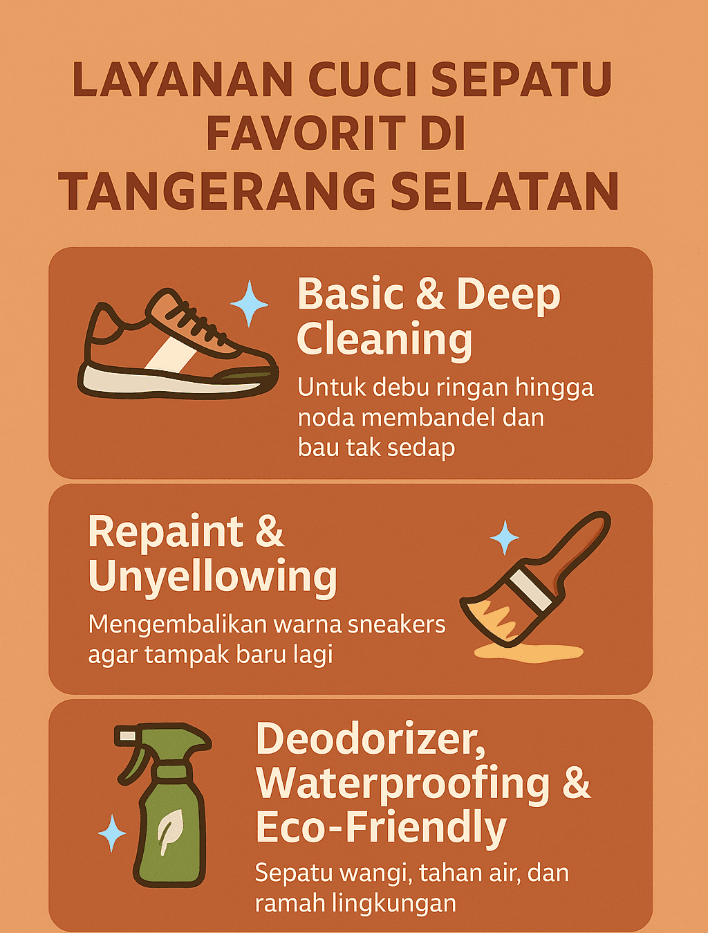 Infografik: Layanan Cuci Sepatu Favorit Di Tangerang Selatan