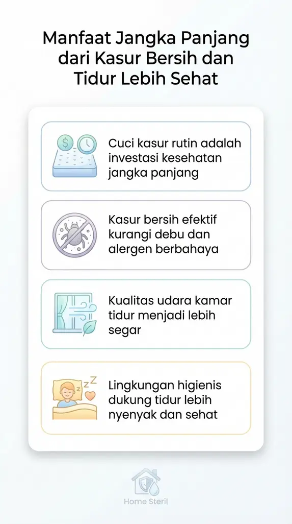 Manfaat Jangka Panjang dari Kasur Bersih dan Tidur Lebih Sehat