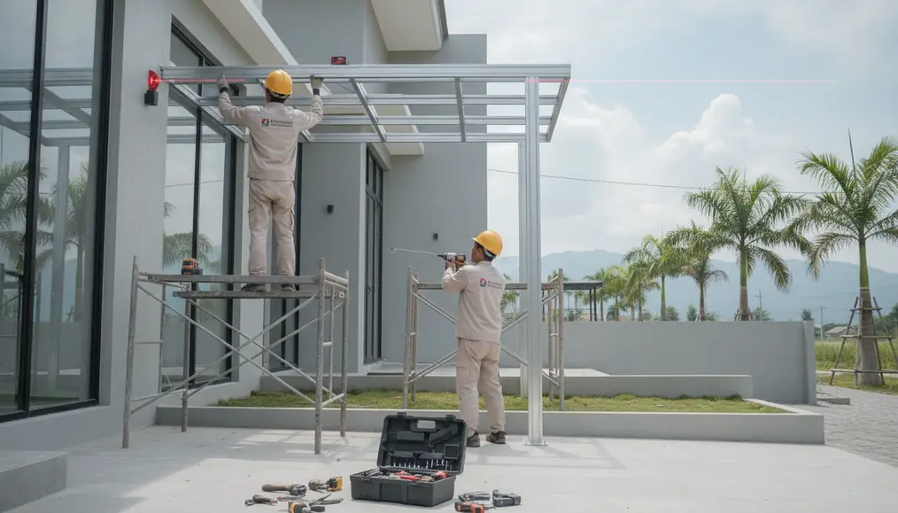 Proses Pemasangan Kanopi di Home Steril: Profesional dan Transparan