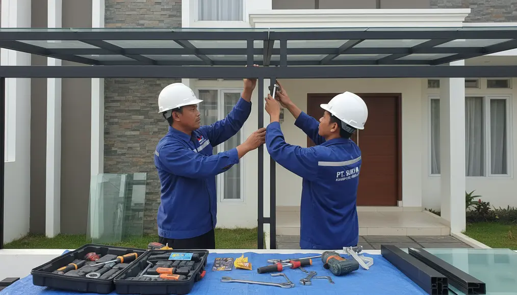 Proses Pemasangan Kanopi yang Efisien dan Bergaransi di Depok