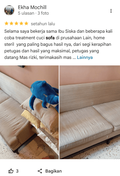 Rating dari Pelanggan Setia Home Steril