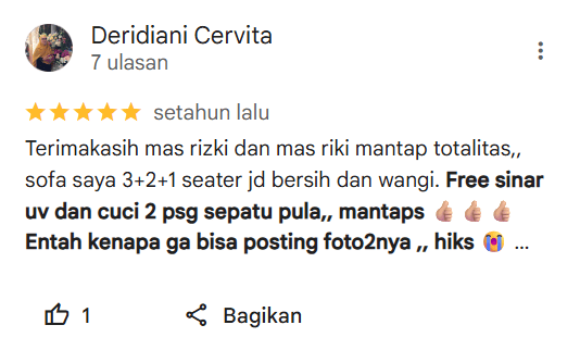 Testimoni Pelanggan Home Steril