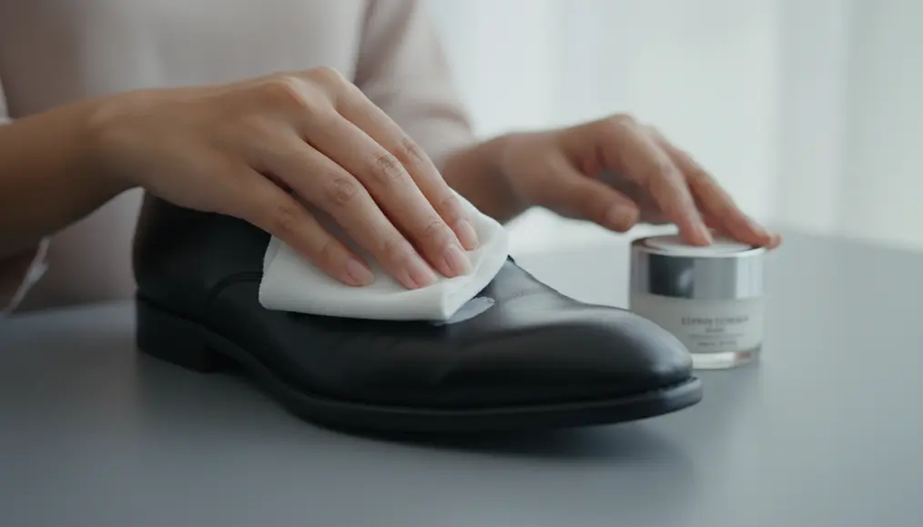 Melembapkan dan Menjaga Fleksibilitas Kulit Sepatu