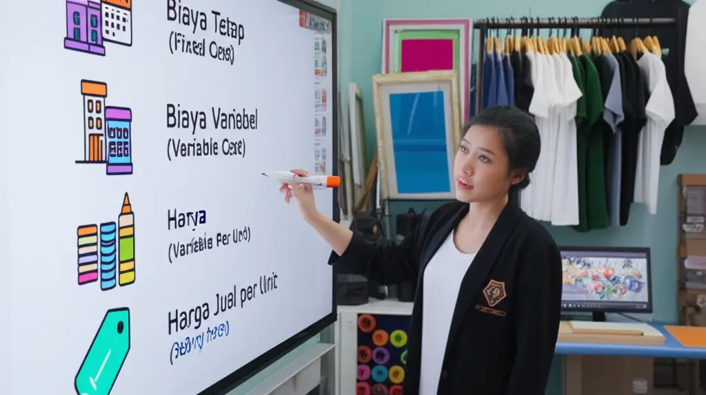 Hitung Break-Even Point Usaha Sablon Kaos: Kapan Bisnismu Balik Modal?