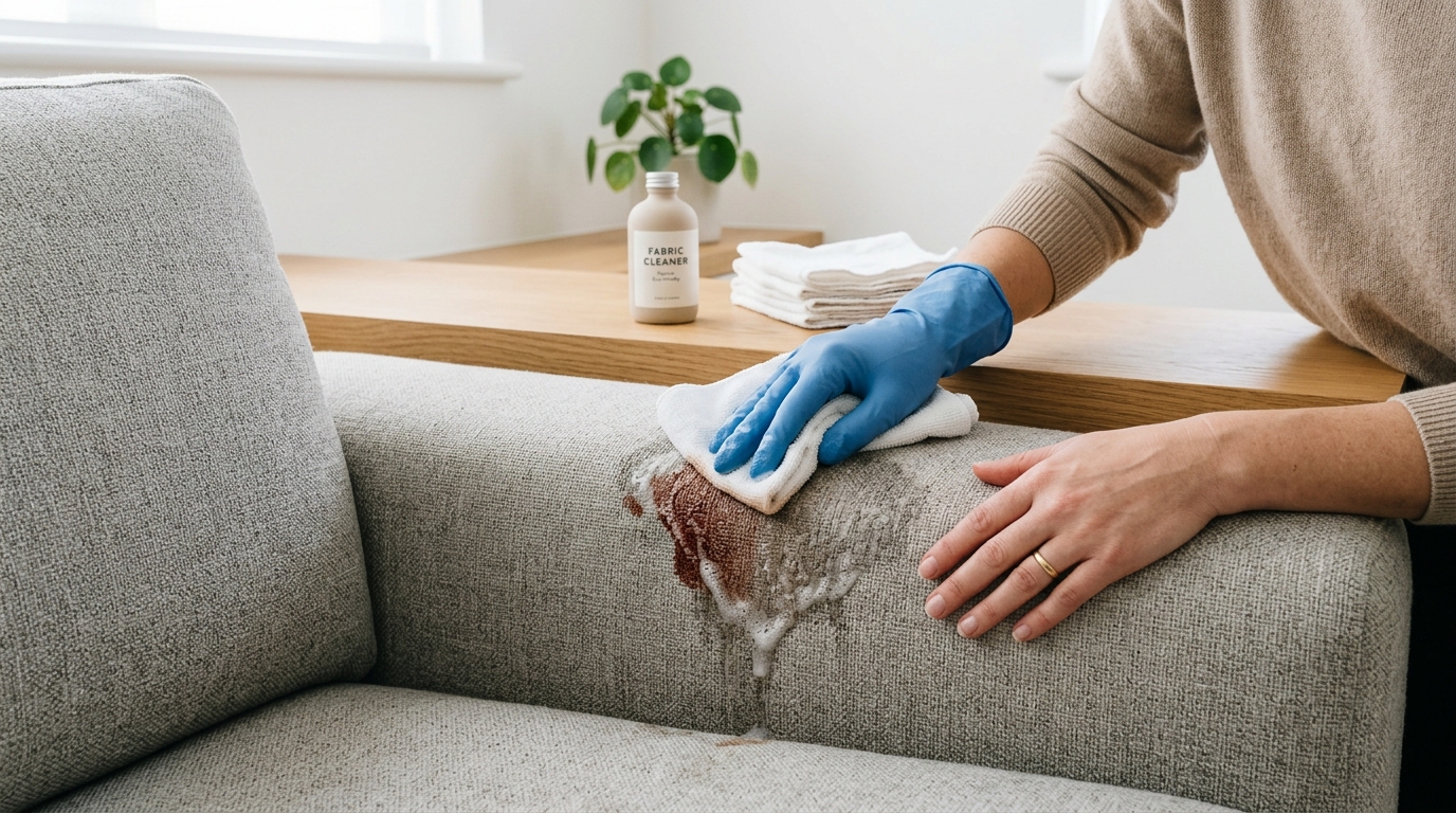 Tangani Noda pada Sofa Terang Sesegera Mungkin