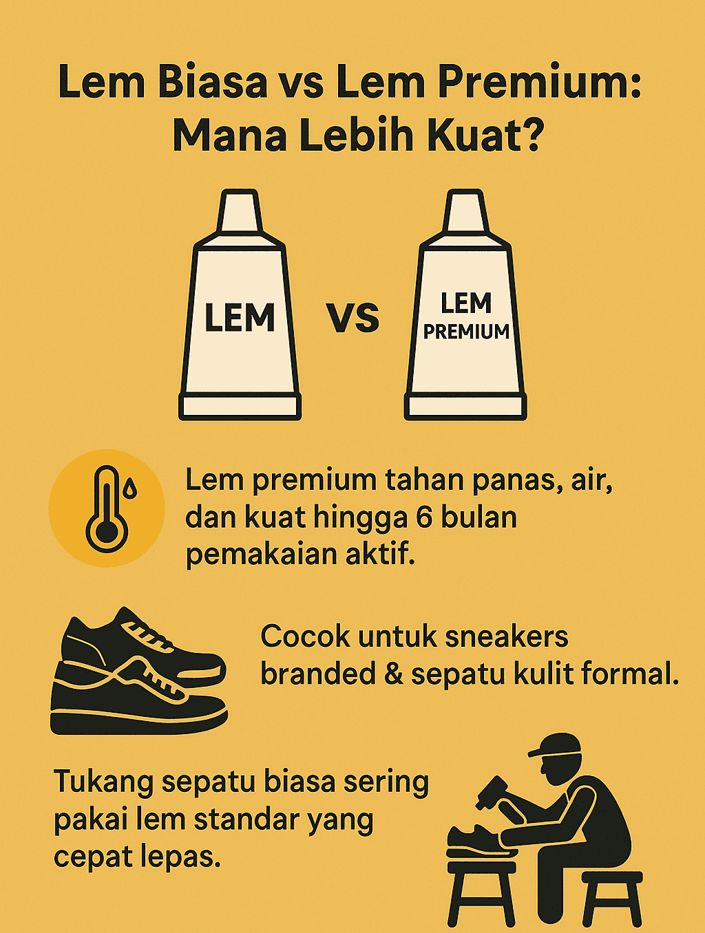 Infografik: Lem Biasa vs Lem Premium: Mana yang Lebih Kuat?