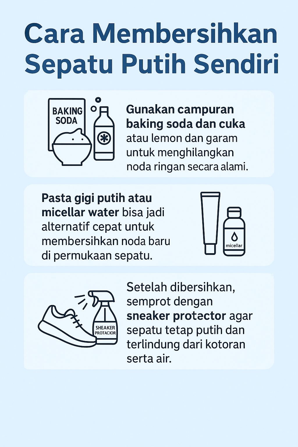 Cara Membersihkan Sepatu Putih Sendiri