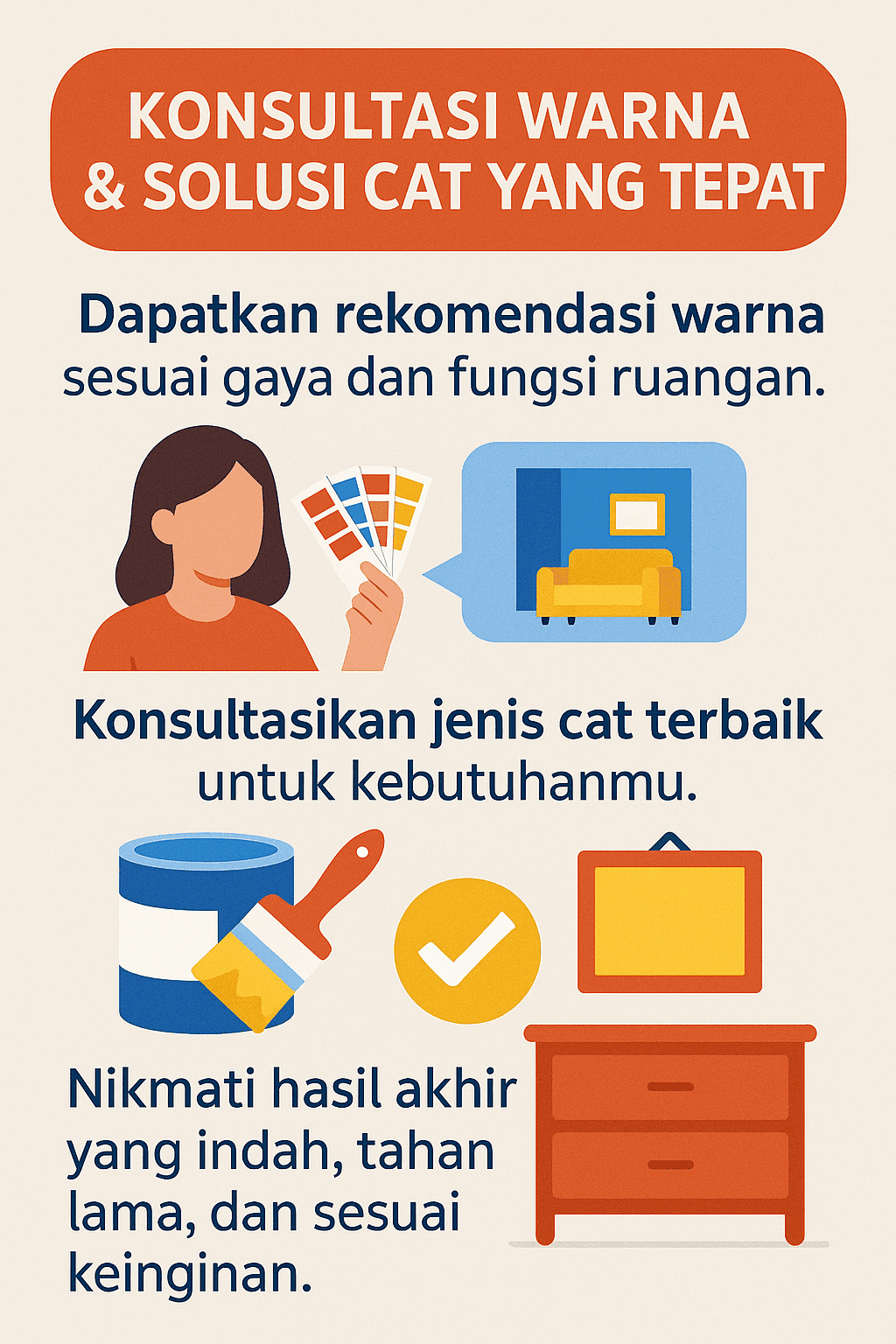 Infografik: Konsultasi Warna & Solusi Cat Yang Tepat