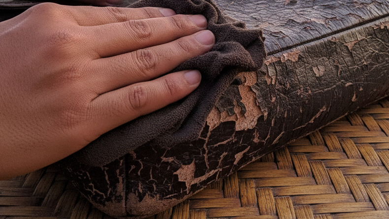 Bersihkan Area yang Mengelupas