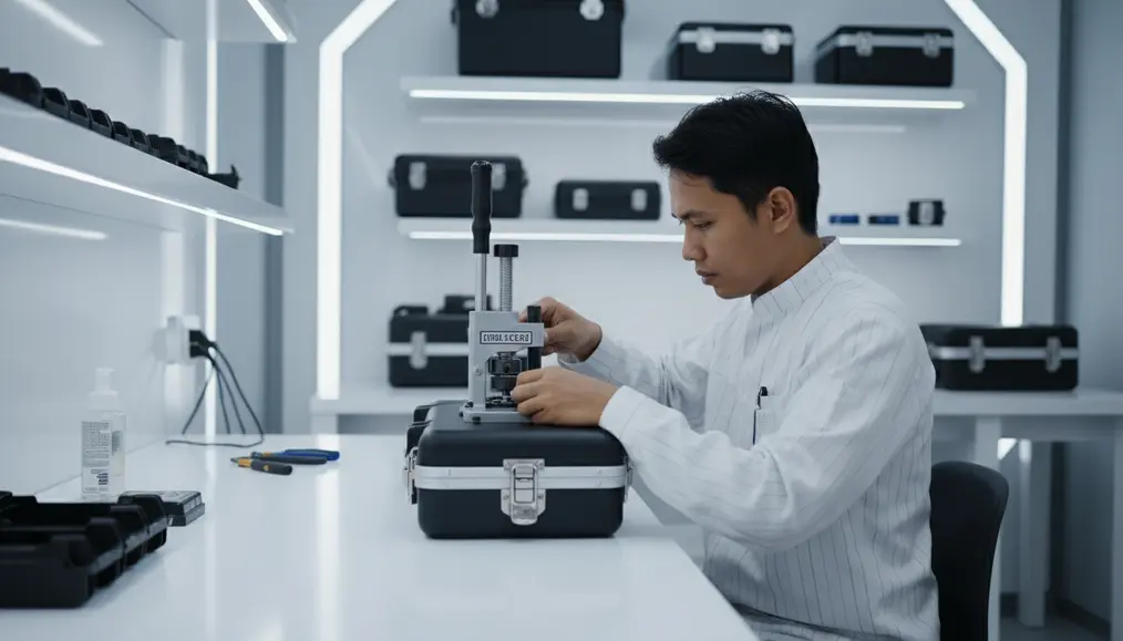 Proses Reparasi Koper Hardcase di Home Steril