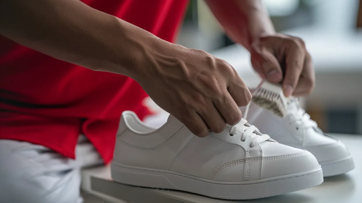 Apa saja kegunaan shoe cleaning kit untuk sepatu putih?