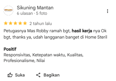 Testimoni Pengecatan Rumah Pelanggan Home Steril