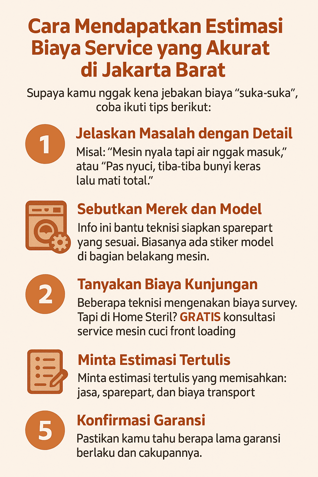 Infografik: Cara Mendapatkan Estimasi Biaya Service yang Akurat di Jakarta Barat