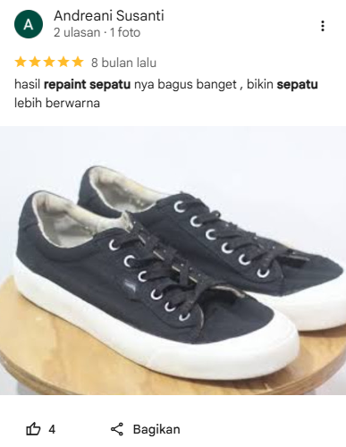 Ulasan Pelanggan Terhadap Jasa Repaint Sepatu Sneakershoot