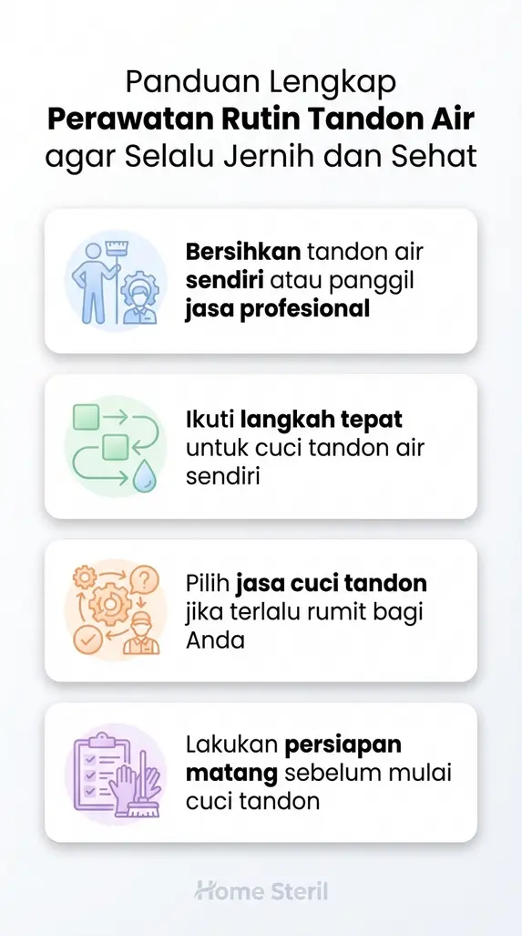 Panduan Lengkap Perawatan Rutin Tandon Air agar Selalu Jernih dan Sehat
